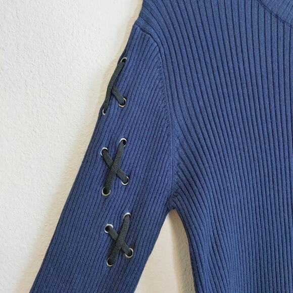 John + Jenn Ribbed Crewneck Pullover Sweater Sz L - Picture 4 of 7